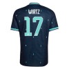 Camisolas Alemanha Wirtz 17 2º Equipamento Alternativa World Cup 2026 Manga Curta