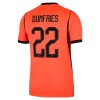 Camisolas Holanda Dumfries 22 1º Equipamento Principal World Cup 2026 Manga Curta Camisolas Holanda Dumfries 22 1º Equipamento Principal World Cup 2026 Manga Curta