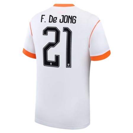 Camisolas Holanda Frenkie de Jong 21 2º Equipamento Alternativa World Cup 2026 Manga Curta