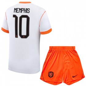 Camisolas Holanda Memphis 10 Criança 2º Equipamento Alternativa World Cup 2026 Manga Curta