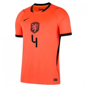 Camisolas Holanda Virgil 4 1º Equipamento Principal World Cup 2026 Manga Curta