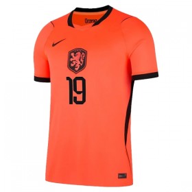 Camisolas Holanda Weghorst 19 1º Equipamento Principal World Cup 2026 Manga Curta