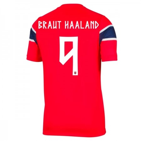 Camisolas Noruega Haaland 9 1º Equipamento Principal World Cup 2026 Manga Curta Camisolas Noruega Haaland 9 1º Equipamento Principal World Cup 2026 Manga Curta