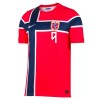 Camisolas Noruega Haaland 9 Criança 1º Equipamento Principal World Cup 2026 Manga Curta