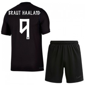 Camisolas Noruega Haaland 9 Criança 2º Equipamento Alternativa World Cup 2026 Manga Curta