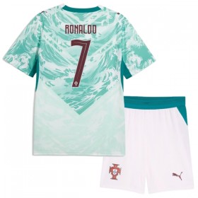 Camisolas Portugal Ronaldo 7 Criança 2º Equipamento Alternativa World Cup 2026 Manga Curta