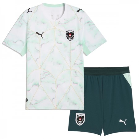 Camisolas Áustria Criança 2º Equipamento Alternativa World Cup 2026 Manga Curta