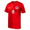 Camisolas Canadá Davies 19 1º Equipamento Principal World Cup 2026 Manga Curta