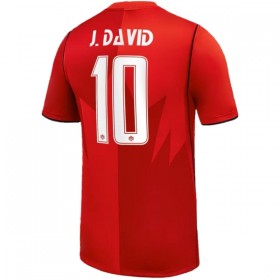 Camisolas Canadá J. David 10 1º Equipamento Principal World Cup 2026 Manga Curta