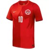 Camisolas Canadá J. David 10 1º Equipamento Principal World Cup 2026 Manga Curta