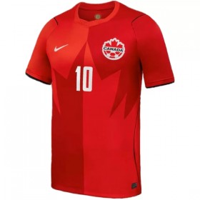 Camisolas Canadá J. David 10 1º Equipamento Principal World Cup 2026 Manga Curta