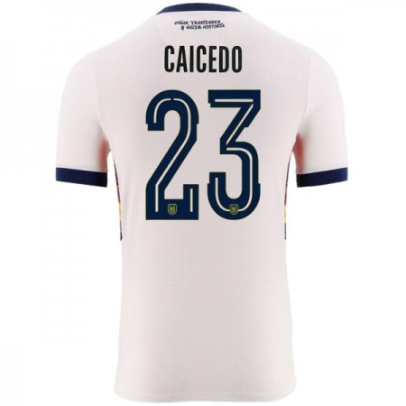 Camisolas Ecuador Caicedo 23 3º Equipamento World Cup 2026 Manga Curta