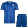 Camisolas Suécia Criança 2º Equipamento Alternativa World Cup 2026 Manga Curta Camisolas Suécia Criança 2º Equipamento Alternativa World Cup 2026 Manga Curta