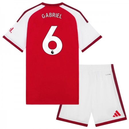 Camisolas Arsenal Gabriel 6 Criança 1º Equipamento Principal 2026-27 Manga Curta Camisolas Arsenal Gabriel 6 Criança 1º Equipamento Principal 2026-27 Manga Curta