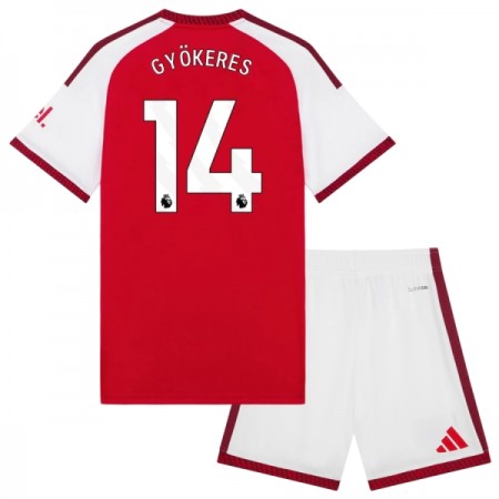 Camisolas Arsenal Gyokeres 14 Criança 1º Equipamento Principal 2026-27 Manga Curta Camisolas Arsenal Gyokeres 14 Criança 1º Equipamento Principal 2026-27 Manga Curta