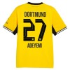 Camisolas Borussia Dortmund Adeyemi 27 1º Equipamento Principal 2026-27 Manga Curta Camisolas Borussia Dortmund Adeyemi 27 1º Equipamento Principal 2026-27 Manga Curta
