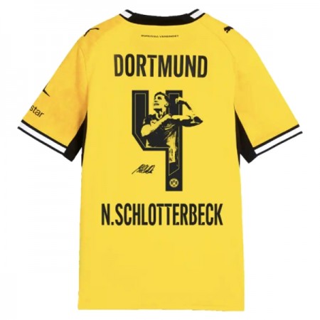 Camisolas Borussia Dortmund N. Schlotterbeck 4 1º Equipamento Principal 2026-27 Manga Curta Camisolas Borussia Dortmund N. Schlotterbeck 4 1º Equipamento Principal 2026-27 Manga Curta