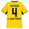 Camisolas Borussia Dortmund N. Schlotterbeck 4 1º Equipamento Principal 2026-27 Manga Curta Camisolas Borussia Dortmund N. Schlotterbeck 4 1º Equipamento Principal 2026-27 Manga Curta