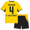 Camisolas Borussia Dortmund N. Schlotterbeck 4 Criança 1º Equipamento Principal 2026-27 Manga Curta Camisolas Borussia Dortmund N. Schlotterbeck 4 Criança 1º Equipamento Principal 2026-27 Manga Curta