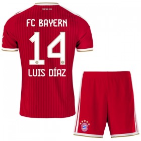 Camisolas FC Bayern de Munique Luis Diaz 14 Criança 1º Equipamento Principal 2026-27 Manga Curta