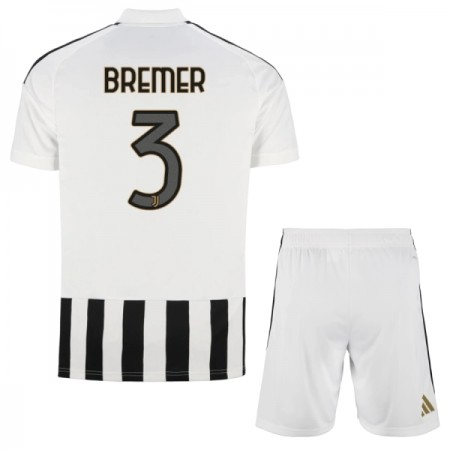 Camisolas Juventus Bremer 3 Criança 1º Equipamento Principal 2026-27 Manga Curta