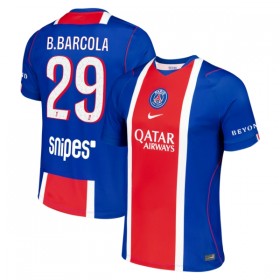 Camisolas Paris Saint-Germain Bradley Barcola 29 1º Equipamento Principal 2026-27 Manga Curta