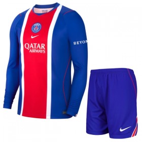 Camisolas Paris Saint-Germain Criança 1º Equipamento Principal 2026-27 Manga Comprida