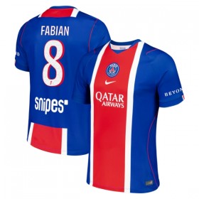 Camisolas Paris Saint-Germain Fabian 8 1º Equipamento Principal 2026-27 Manga Curta