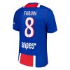 Camisolas Paris Saint-Germain Fabian 8 Criança 1º Equipamento Principal 2026-27 Manga Curta