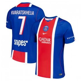 Camisolas Paris Saint-Germain Kvaratskhelia 7 1º Equipamento Principal 2026-27 Manga Curta