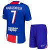 Camisolas Paris Saint-Germain Kvaratskhelia 7 Criança 1º Equipamento Principal 2026-27 Manga Curta