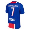Camisolas Paris Saint-Germain Kvaratskhelia 7 Criança 1º Equipamento Principal 2026-27 Manga Curta