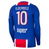 Camisolas Paris Saint-Germain O. Dembele 10 1º Equipamento Principal 2026-27 Manga Comprida