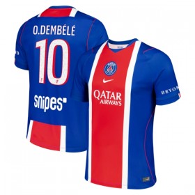 Camisolas Paris Saint-Germain O. Dembele 10 1º Equipamento Principal 2026-27 Manga Curta