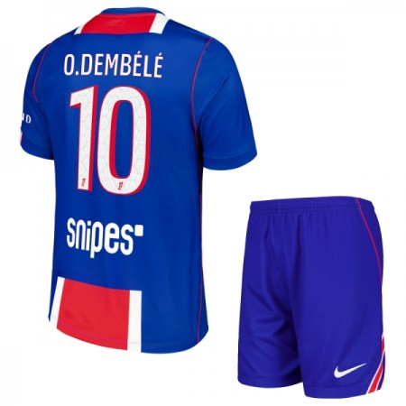 Camisolas Paris Saint-Germain O. Dembele 10 Criança 1º Equipamento Principal 2026-27 Manga Curta Camisolas Paris Saint-Germain O. Dembele 10 Criança 1º Equipamento Principal 2026-27 Manga Curta