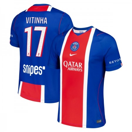 Camisolas Paris Saint-Germain Vitinha 17 1º Equipamento Principal 2026-27 Manga Curta