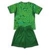 Camisolas Brasil Guarda Redes Criança 1º Equipamento Principal World Cup 2026 Verde Manga Curta