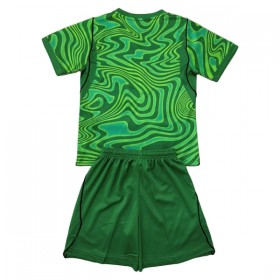 Camisolas Brasil Guarda Redes Criança 1º Equipamento Principal World Cup 2026 Verde Manga Curta