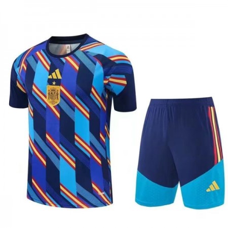 Camisolas Espanha Pre-Match Criança World Cup 2026 Manga Curta