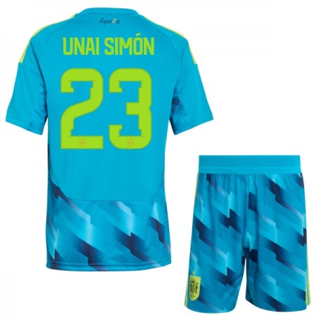 Camisolas Espanha Unai Simon 23 Guarda Redes Criança World Cup 2026 Manga Curta Camisolas Espanha Unai Simon 23 Guarda Redes Criança World Cup 2026 Manga Curta