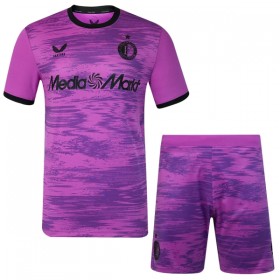 Camisolas Feyenoord Rotterdam Guarda Redes Criança Roxo 2026-27 Manga Curta