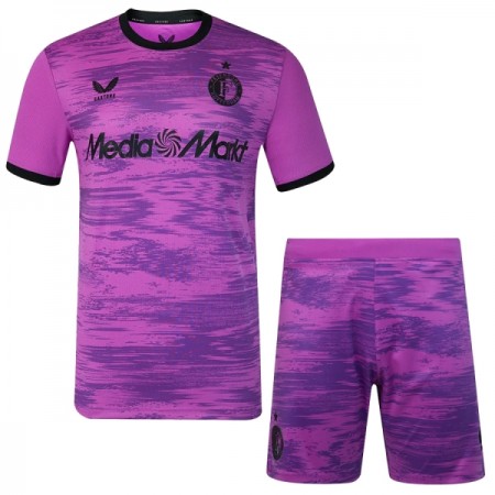 Camisolas Feyenoord Rotterdam Guarda Redes Criança Roxo 2026-27 Manga Curta Camisolas Feyenoord Rotterdam Guarda Redes Criança Roxo 2026-27 Manga Curta