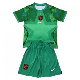 Camisolas Holanda Guarda Redes Criança 2º Equipamento Alternativa World Cup 2026 Manga Curta