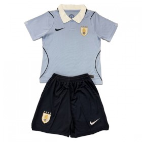 Camisolas Uruguai Criança 1º Equipamento Principal World Cup 2026 Manga Curta