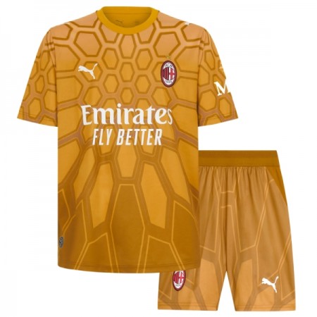 Camisolas AC Milan Guarda Redes Criança 1º Equipamento Principal 2026-27 Manga Curta Camisolas AC Milan Guarda Redes Criança 1º Equipamento Principal 2026-27 Manga Curta