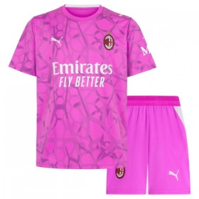 Camisolas AC Milan Guarda Redes Criança 2º Equipamento Alternativa 2026-27 Manga Curta