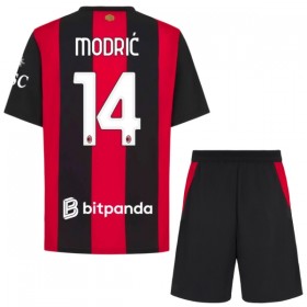 Camisolas AC Milan Modrić 14 Criança 1º Equipamento Principal 2026-27 Manga Curta