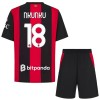 Camisolas AC Milan Nkunku 18 Criança 1º Equipamento Principal 2026-27 Manga Curta Camisolas AC Milan Nkunku 18 Criança 1º Equipamento Principal 2026-27 Manga Curta