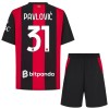 Camisolas AC Milan Pavlovic 31 Criança 1º Equipamento Principal 2026-27 Manga Curta Camisolas AC Milan Pavlovic 31 Criança 1º Equipamento Principal 2026-27 Manga Curta