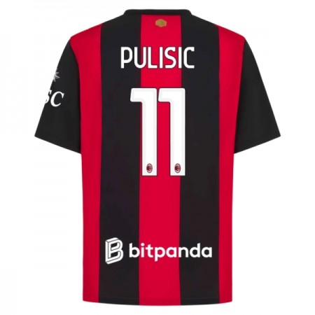 Camisolas AC Milan Pulisic 11 1º Equipamento Principal 2026-27 Manga Curta Camisolas AC Milan Pulisic 11 1º Equipamento Principal 2026-27 Manga Curta